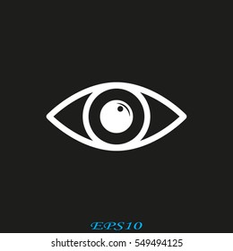 human eye, icon, vector illustration eps10