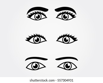 human eye, icon, vector illustration eps10