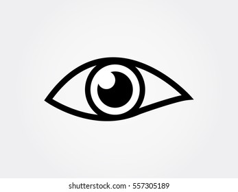 human eye, icon, vector illustration eps10