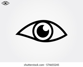 human eye, icon, vector illustration eps10
