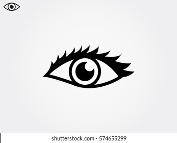 human eye, icon, vector illustration eps10