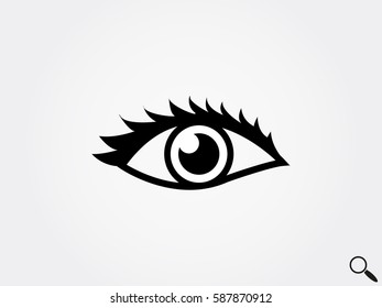 human eye, icon, vector illustration eps10