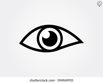 human eye, icon, vector illustration eps10