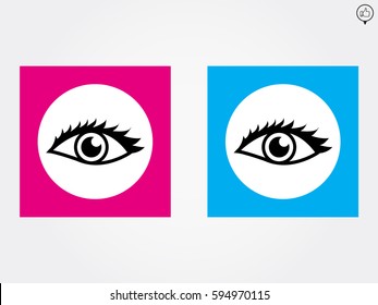 human eye, icon, vector illustration eps10