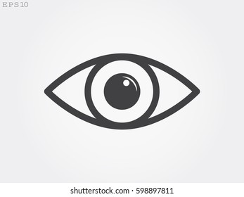 human eye, icon, vector illustration eps10