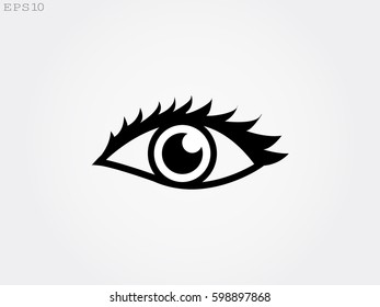 human eye, icon, vector illustration eps10