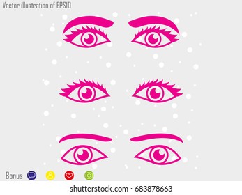 human eye, icon, vector illustration eps10