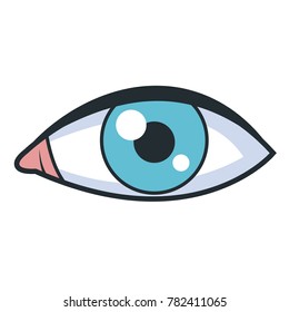 Purple Eye Illustration Emblem Art Stock Vector (Royalty Free) 1637294980