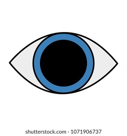 human eye isolated icon