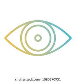 human eye isolated icon