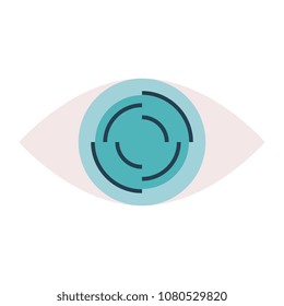 human eye isolated icon