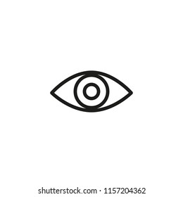Human eye line icon. Eyesight, ophthalmology, vision. Organs concept. Vector illustration can be used for topics like human senses, medicine, health