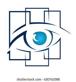 human eye. Logo for the eye clinic