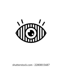 Human eye logo and icon clipart