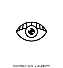 Human eye logo and icon design