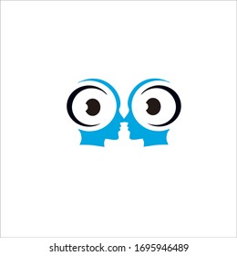
human eye logo, this logo is inspired by a human eye