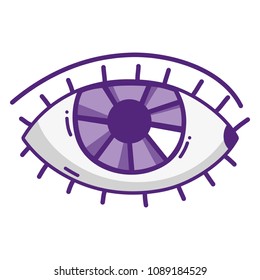 human eye optical vision icon