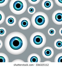 human eye seamless pattern,vector illustration, fictional artwork