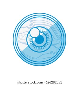Human eye symbol