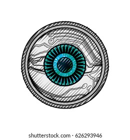 Human eye symbol