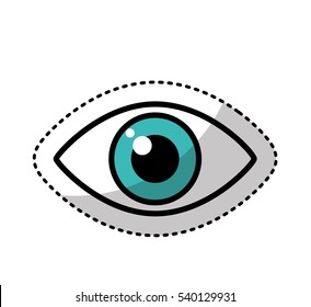 human eye symbol icon vector illustration design