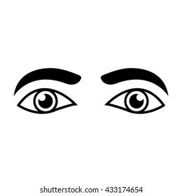 Suspicious Eyes Anime Manga Character Stock Vector (Royalty Free ...