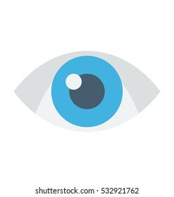 Human Eye Vector Icon
