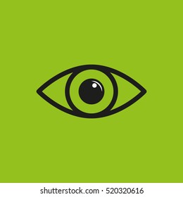 human eye, vector icon, eps10