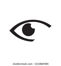 Human eye vector icon on white background