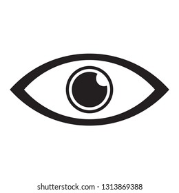 Human eye vector icon on white background