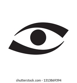 Human eye vector icon on white background