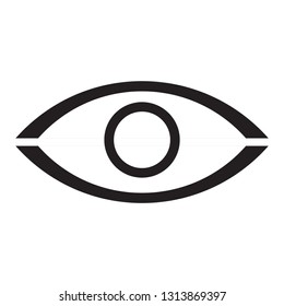Human eye vector icon on white background
