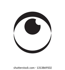 Human eye vector icon on white background