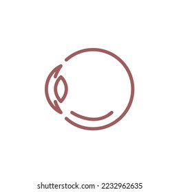 icono de vector de ojos humanos icono óptico y médico