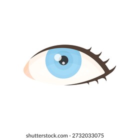Ilustração vetorial do olho humano, conceito da visão e da visão, projeto médico e da saúde