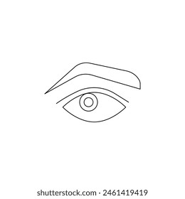 human eye vector type icon