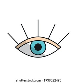 human eye vision icon isolated