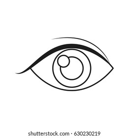 human eye vision optical look outline