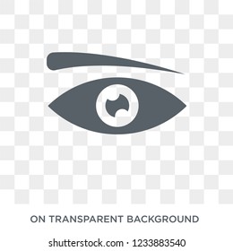 Human Eyebrow icon. Trendy flat vector Human Eyebrow icon on transparent background from Human Body Parts collection. 