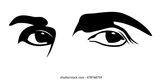 Human eyes