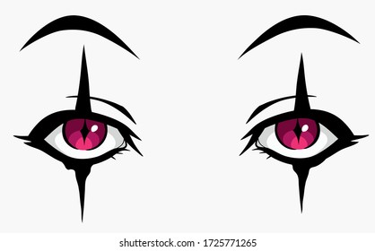 Human Eyes With Clown Makeup