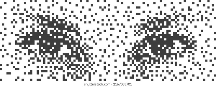 Human Eyes View Collage Background. Modern Abstract Pattern Horizontal Background With Texture, Geometric Composition. Design Item For Magazine, Leaflet, Billboard, Sale