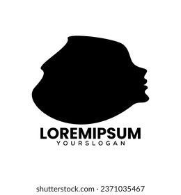 diseño de logotipo de icono abstracto de cara humana 