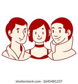 human face character vector image illustration