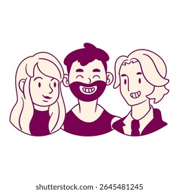 human face character vector image illustration
