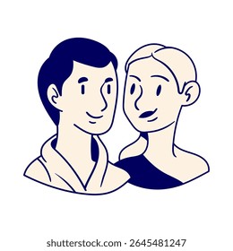 human face character vector image illustration