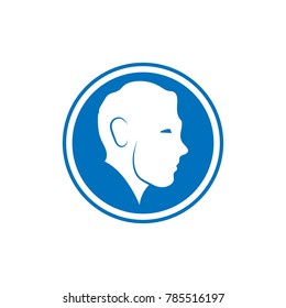 Human face logo concept