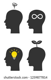 Human Face and various icon set
