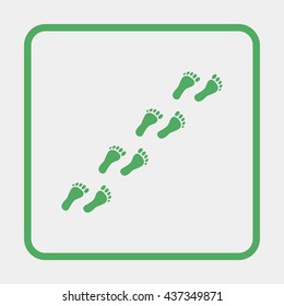 Human feet icon.