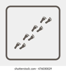 Human feet icon.